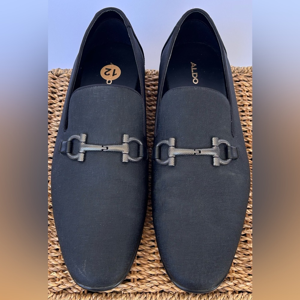 Aldo Men’s Gatsbie Horsebit Loafers Slip On Black Size 12